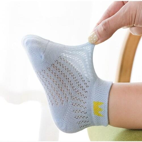 5Pairs/lot 0-2Y Infant Baby Socks Baby Socks for Girls Cotton Mesh Cute Newborn Boy Toddler Socks Baby Clothes Accessories