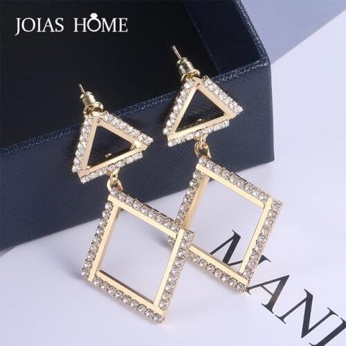 JoiasHome 925 Sterling Silver Drop Earrings Korean Zircon Elegant Women Silver Fine Jewelry Wedding Party Wholesale Gift