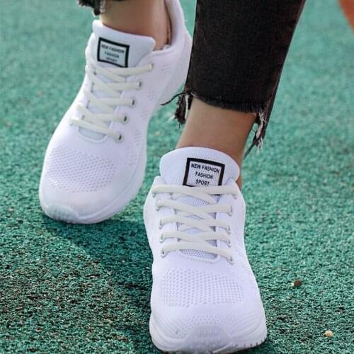 2021 Spring Women running Shoes Breathable Mesh Platform Sneakers Women New Fashion Mesh Sneakers Shoes Woman Tenis Feminino