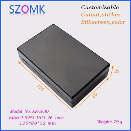 4pcs a lot High quality abs material plastic junction box plastic housing for electronics products 125*80*32mm