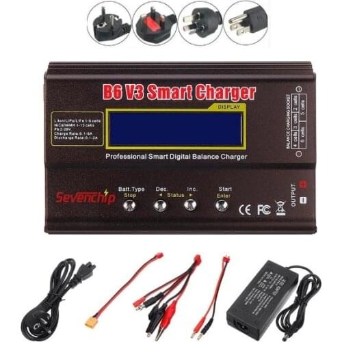 IMAX B6 V3 80W 6A Battery Charger Lipo NiMh Li-ion Ni-Cd Digital RC Charger Lipro Balance Charger Discharger + 12V 5A Adapter