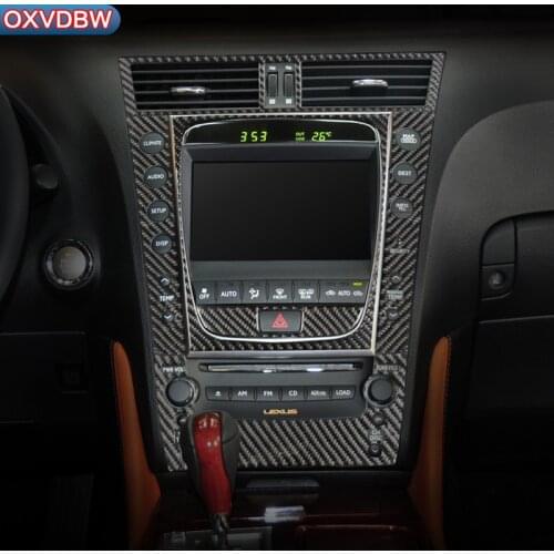 For lexus gs300 350 450h460 Interior Trim Carbon Fiber Air conditioning CD Navigation control panel decoration 06-11 accessories