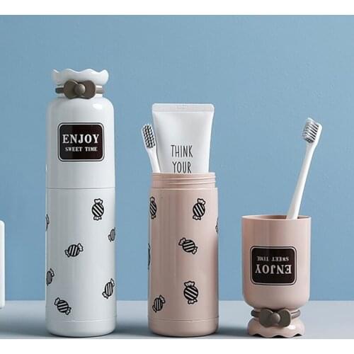 Travel toothbrush cup portable toothbrush storage box household dental bowl girls' dormitory washing cup mouthwash cup set