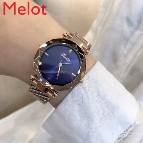 Douyin Online Influencer Same Starry Sky Watch Womens Fashion Waterproof Korean Simple Womens Watch Student