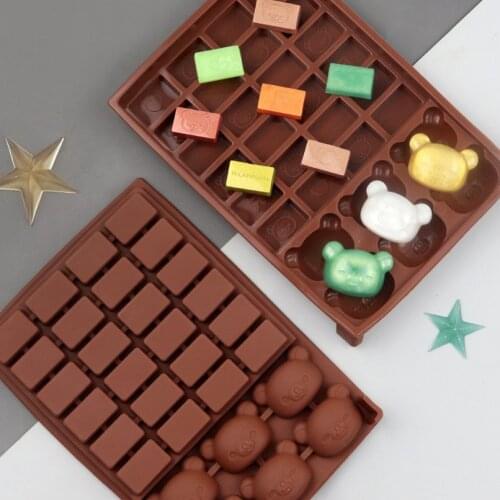 Rilakkuma chocolate mold with small cubes, silicone ice tray mold, creative cold handmade