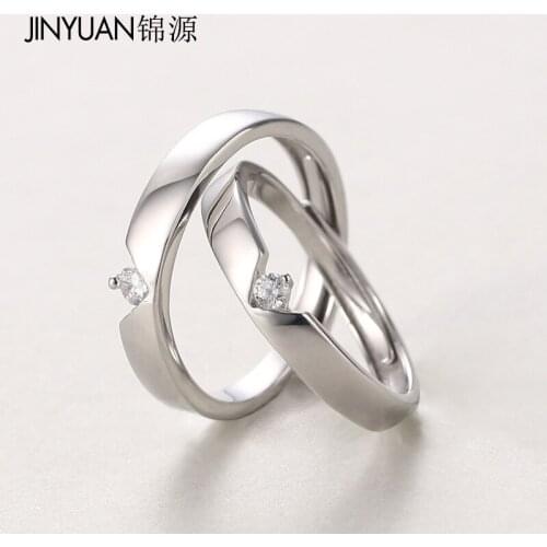 925 Sterling Silver Crown Love Ring Lovers' Ring Couple Ring Boyfriend Girlfriend Gift