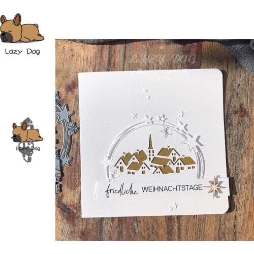 Village Country House Metal Cutting Dies Scrapbooking Stencil DIY Craft Embossing Die Cuts Card Making New Dies For 2019