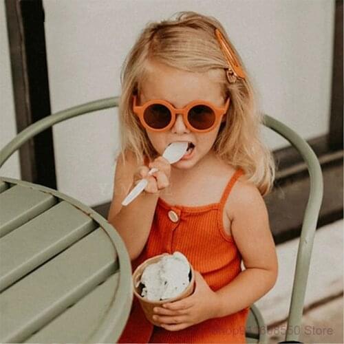 Cute childrens sunglasses girls boys glasses baby outdoor goggles anti-ultraviolet sunglasses children glasses