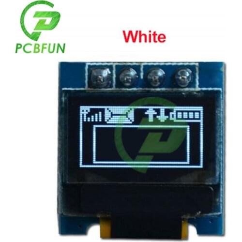 0.49 inch OLED Display Module 64x32 SSD1306 0.49" White Screen I2C IIC Super Bright for Arduino AVR STM32 3.0-5.5V