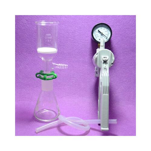 100ML Filtration Set[Erlenmeyer Flask+Filter Funnel(3#) +Vacuum Pump]