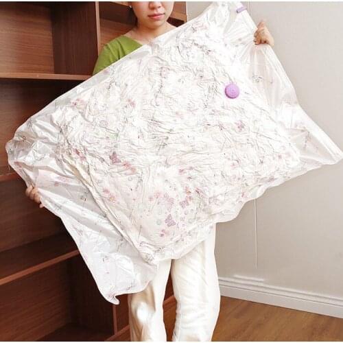 Clothes Organizer Vacuum Bag Transparent Space Saver Bags Large Seal Compressed Travel Pouch Home Wardrobe Closet Accessories