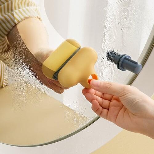 Household Cleaning Window Washing Brush Bathroom Mirror Squeegee Wall Suction Storage Bathroom Wiper Scraper Glass Cleaning