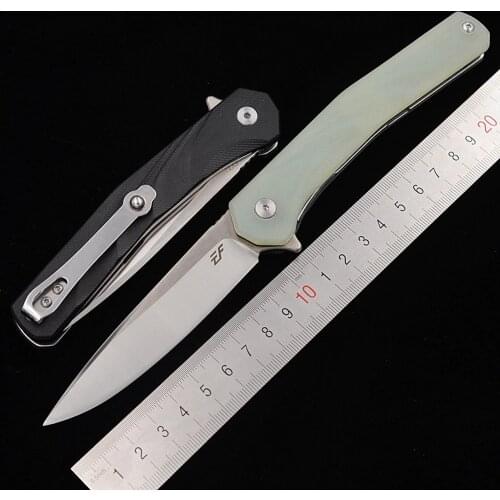 Eafengrow EF-960 ball bearing filpper D2 steel Blade G10 Folding Outdoor Survival EDC Tool camping hunting Kitchen pocket Knife