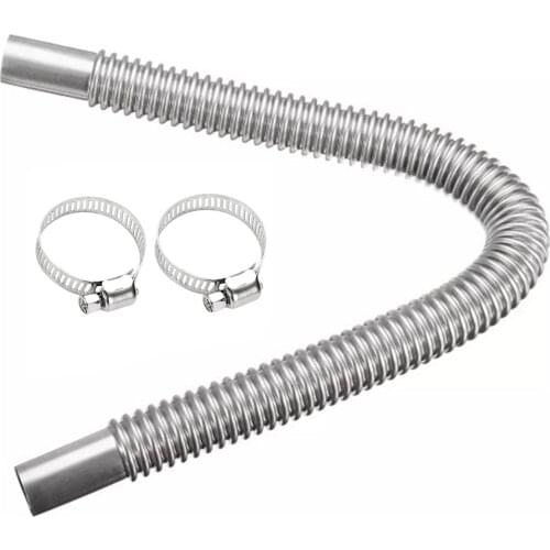 100-300cm Air Parking Heater Stainless Steel Exhaust Pipe Tube Gas Vent Fit Air Diesels Parking Tank Car Heaters Accessories