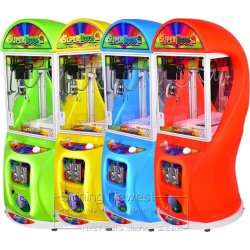 Super Box Cute Mini Cranes Claw Machine Catch Soft Plush Toys Coin Operated Arcade Game Machine