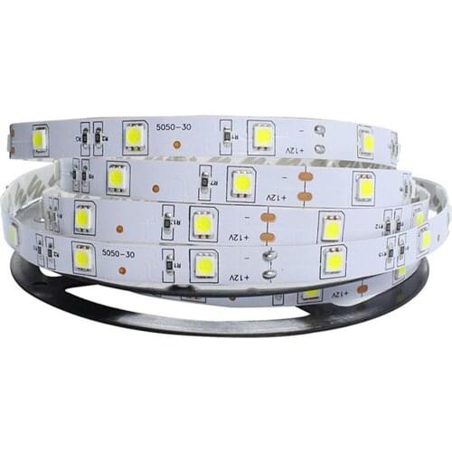 5050 RGB Led Strip Light 5M 30Leds/M Non waterproof Flexible LED Tape Ribbon 5050 150leds Indoor Lighting Warm White White