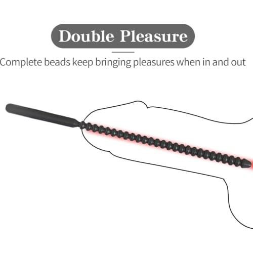 Urethral Catheter Silicone Urethral Sounding Stimulant Dilator Urethral Rod Catheter Sex Toys for Adults Men Masturbator Sexshop