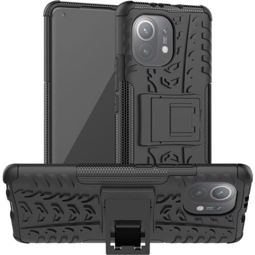 Armor Cover For Xiaomi Mi 11 Case For Xiaomi Mi 11 Cover Shockproof Silicone PC Protective Phone Bumper For Xiaomi Mi 11 Fundas