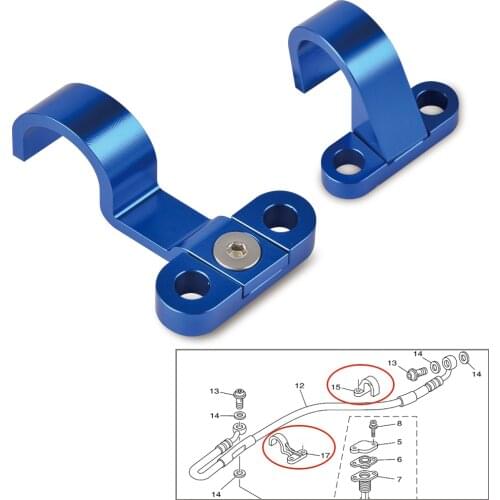 Brake Line Clamp Holder For Yamaha YZ125 YZ250 YZ250F YZ250FX YZ250X YZ450F YZ450FX WR250F WR450F WR250FX YZ YZF WR WRF 250 450