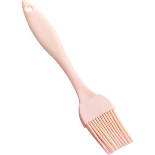 1pc Nordic Style Silicone BBQ Brush Heat-Resistant Kitchen Baking Oil Brush BBQ Grilling Brush BBQ Tools Accessories