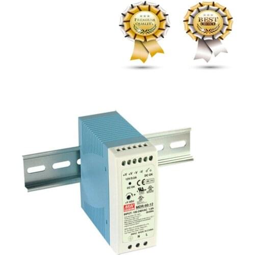 1PCS x 60W 12V MINI Din Rail Single Output Switching power supply MDR-60-12