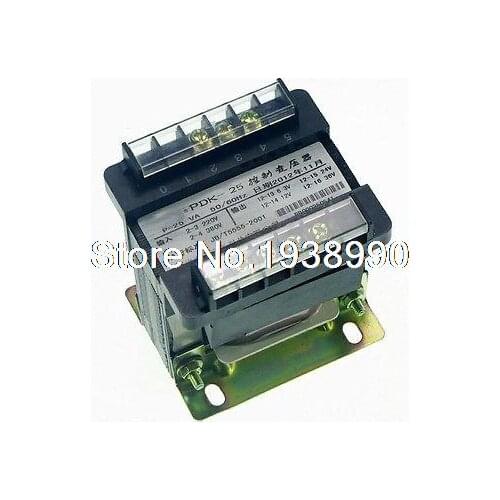 1)Input AC 220V Output AC 110V Single Phase Volt Control Transformer 25VA Power