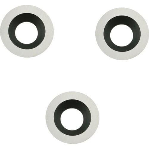 3pcs 3/5"(15mm) Round Carbide Inserts Replacement Tungsten Cutter for Full and Pro Size Wood Turning Lathe Hollowing Tools