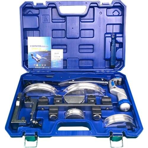 CT-999RF Pipe Bender 10-22mm Air Conditioning Copper Manual Lever Multi-bending Device Pipe Bender Combination Tool Kit YZ