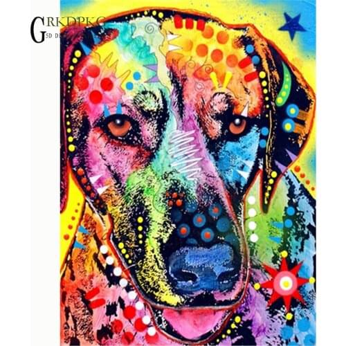 NEW 5D diy Full Square/Round Diamond Painting dog art painting Cross Stitch Diamond Embroidery Diamond Mosaic Wedding decoration