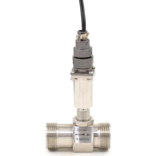 DN15 Turbine Flow Meter Liquid Gasoline Diesel Alcohol Methanol Digital Stainless Steel Water Meter Pulse 24V Water Flow Counter