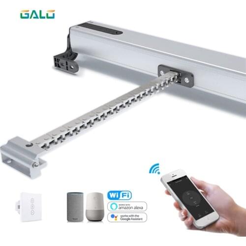 Chain electric window opener 2/4 wires motor with Tuya WiFi Curtain Blinds Switch & remote control kit Optional