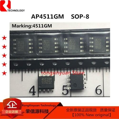 AP4511GM-HF SO-8 AP4511GM 4511GM 4511 AP4511M 4511M AP4511 N AND P-CHANNEL ENHANCEMENT MODE POWER MOSFET 100% New original
