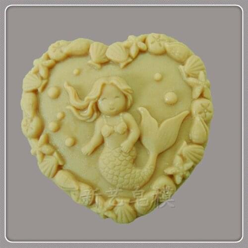 Mermaid Mould Craft Art Silicone 3D Soap Mold Craft Molds DIY Handmade Candle Molds S367