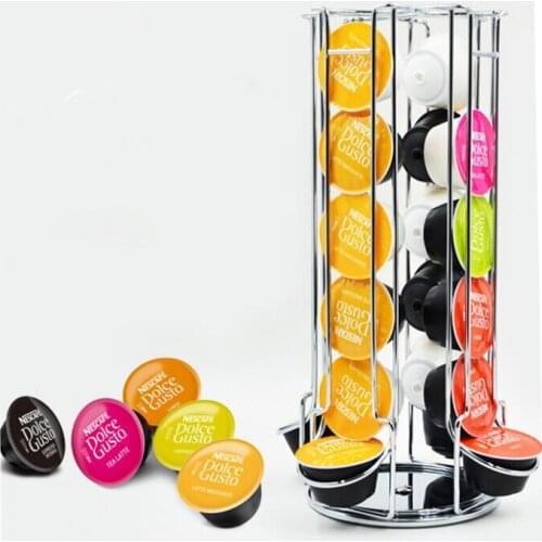 Hot promotion Dolce Gusto Coffee Capsule Holder Stand Display Kitchen Organizer Shelf 24/42 Cups Coffee Capsule Storage rack