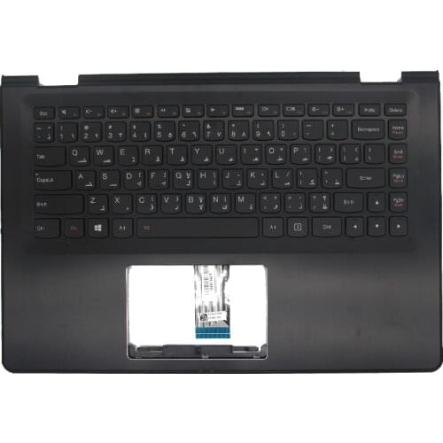 For The New Lenovo YOGA 500-14 FLEX 3-1470 Palm Rest Keyboard Black Nordic With Backlight 5CB0J34107