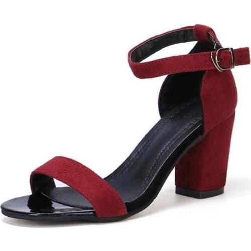 LZJ 2020 Summer Women Sandals Open Toe Womens Sandles Thick Heel Women Pumps Shoes Korean Style Gladiator Shoes High heel