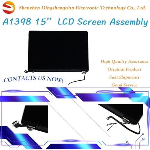 Macbook Pro Retina 15 inch A1398 LCD Screen Assembly 2012-2015 dispaly Sliver