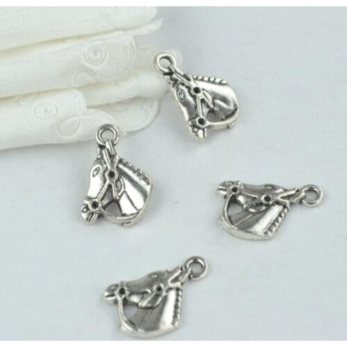 25Pcs metal Horse head Charm vintage Tibetan Silver Pendant Jewelry Products Charms Diy Pendants For Necklace Bracelets D9249