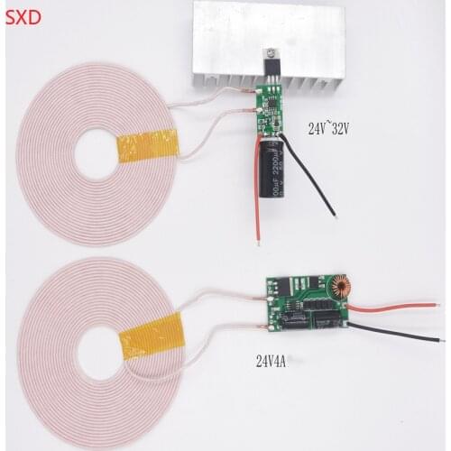 100W 24V 4A High-power long-distance wireless power supply Module Wireless charging Module XKT801-60