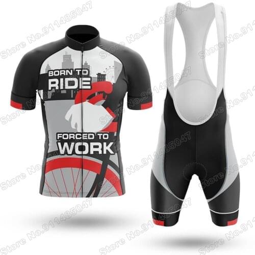 2021 Born To Ride V2 MensCycling Jersey Set Summer Clothing Road Bike Shirts Suit Bicycle Bib Shorts MTB Wear Maillot Ropa