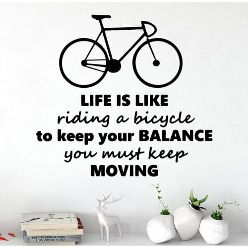 Diy life bike Family Wall Stickers Mural Art Home Decor For Baby Kids Rooms Decor Vinyl Art Decals