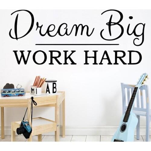 Wall Stickers For Company Office School Living Room Decor Motivational Quotes Sentences Phrases Removable Wallpaper Decal HQ1036