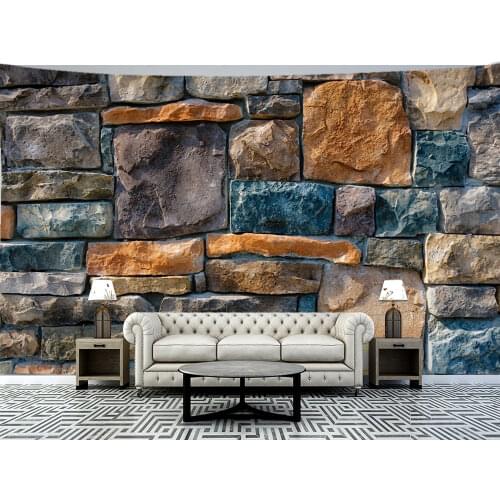 3D Colored Stone Brick Retro Tapestry Wall Hanging Bohemia Art Print Tapestry Room Home Decoration