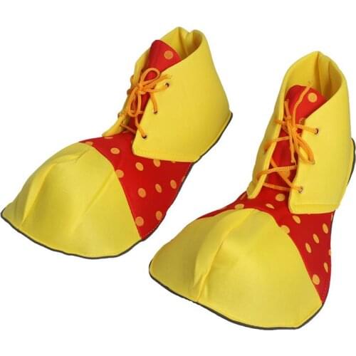 Large Clown Shoes Dot Halloween Costume Clown Shoes Clown Dress Up Adult Shoes Party Decorations For Women Men (One Size)