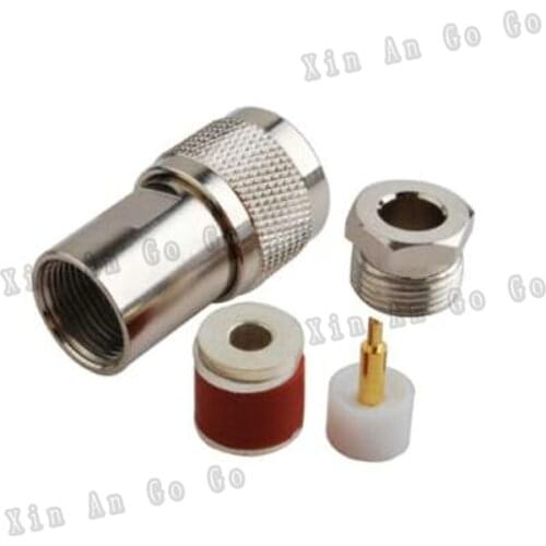N male crimp RF connector N male Plug straight Crimp for 5D-FB LMR300 50-5 coaxial cable fast ship
