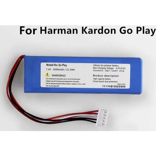 Original GSP1029102 01 3000mAh Replacement Battery For Harman Kardon Go Play Mini Speaker Li-Polymer Lithium Batteries