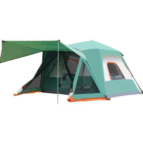 OT-Z680 Automatic Camping Tent, 3-4 Person Family Tent Double Layer Instant Setup Protable Backpacking Tent for Hiking Travel