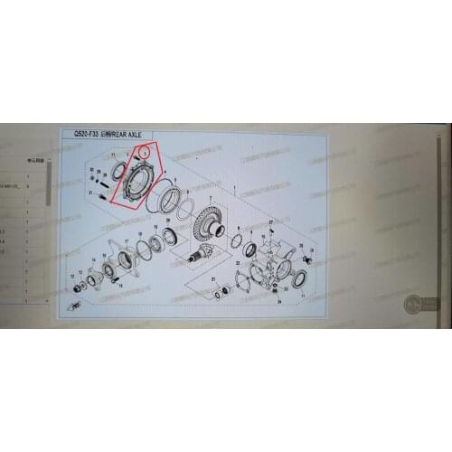 Right rear gearbox cover suit for CFX8 CFX5 code is 0180-334001-0080