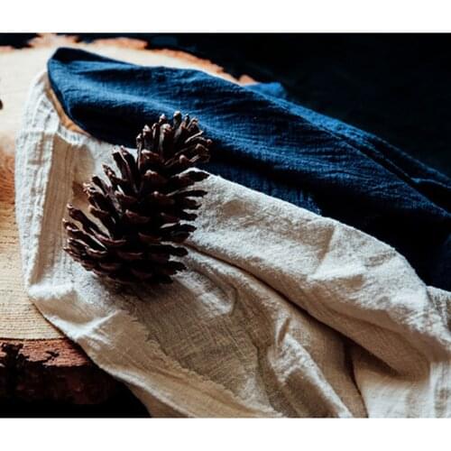 Nordic Plain Linen Cotton Table Napkins Tea Towels Solid Color Home Kitchen Dishcloth Household Supplies High-quality