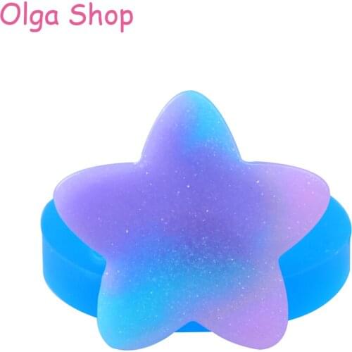 PYL711 39.7mm Star Silicone Mold - Cake Decorating Candy Chocolate Cookie Biscuit Resin Earring Jewelry Cabochon Pendant Mold